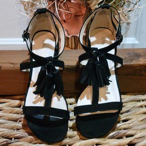 Nine West Suede Tassel Sandal